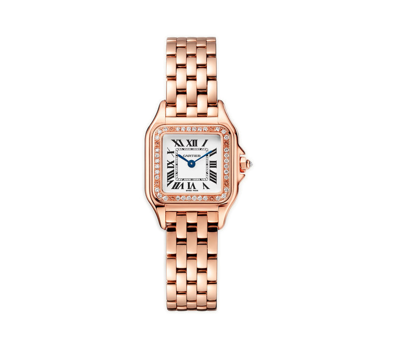 23mm Small 18k Rose Gold Diamond Bezel