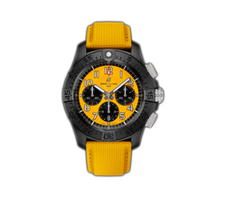 44mm B01 Night Mission Ceramic Chronograph Yellow Dial