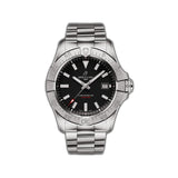 42mm Black Dial Stainless Steel Bracelet