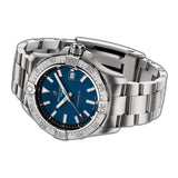 42mm Blue Dial Stainless Steel Bracelet