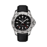 44mm Stainless Steel Automatic GMT Black Dial