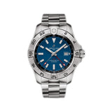 44mm Automatic GMT Blue Dial Stainless Steel Bracelet