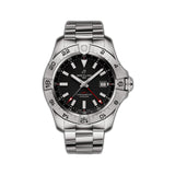 44mm Automatic GMT Black Dial Stainless Steel Bracelet