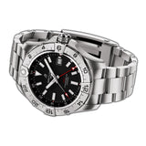 44mm Automatic GMT Black Dial Stainless Steel Bracelet