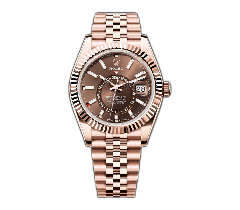 42mm Chocolate Dial 18k Rose Gold Jubilee