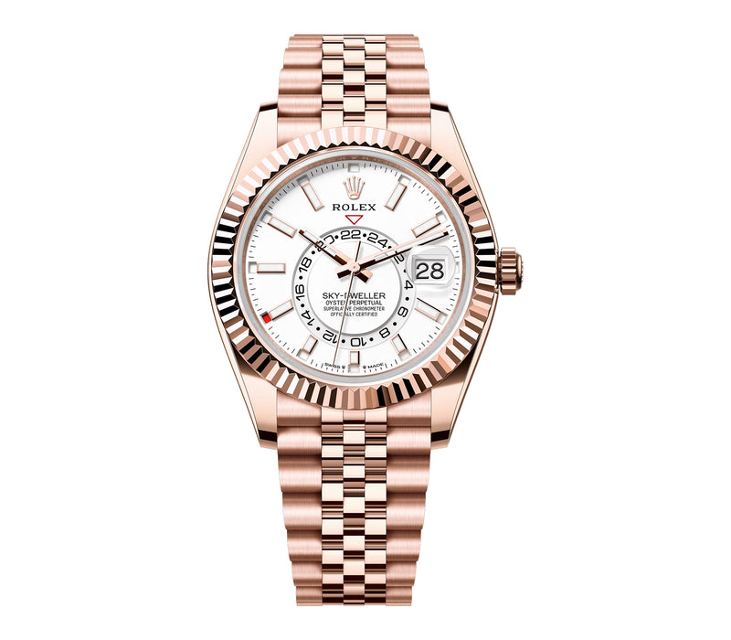 42mm White Dial 18k Rose Gold Jubilee