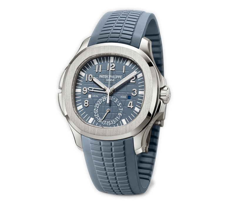 41mm Travel Time 18k White Gold Blue-Grey Dial