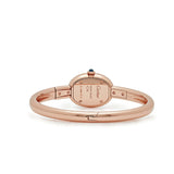 19mm 18k Rose Gold Bangle Silver Roman Dial Size 16