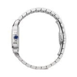 35mm Medium Blue Roman Dial Stainless Steel Bracelet