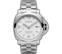 44mm Marina White Dial Stainless Steel Bracelet