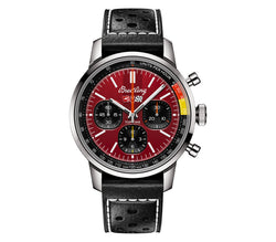 41mm Stainless Steel Red Dial Corvette Chronograph B01