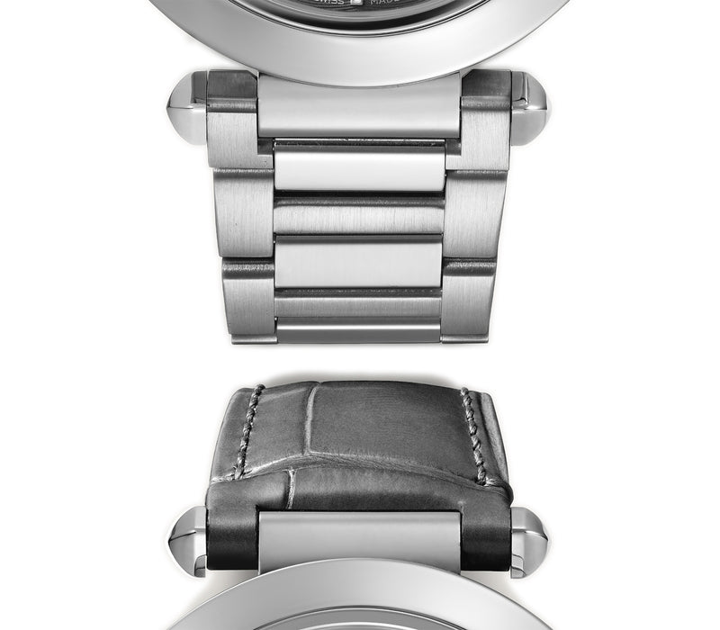 41mm Anthracite Flinqué Dial Stainless Steel Bracelet