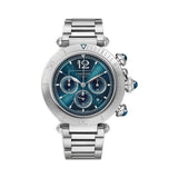 41mm Blue Sunray Dial Chronograph Stainless Steel