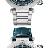 41mm Blue Sunray Dial Chronograph Stainless Steel