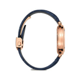 35mm 18k Rose Gold Silver Flinqué Dial