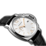 42mm Due Steel White Sandwich Dial