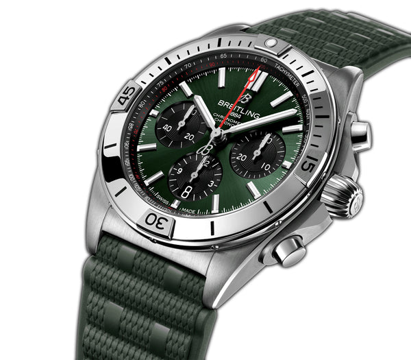 42mm Steel Green Dial B01 Chronograph