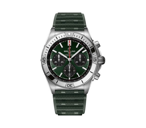 42mm Steel Green Dial B01 Chronograph