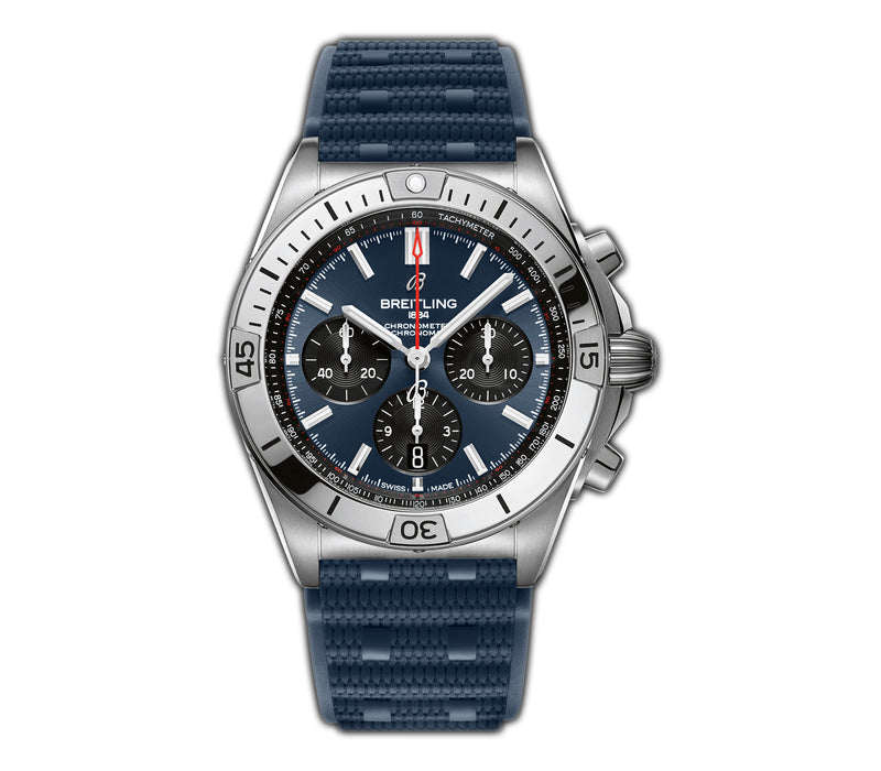 42mm Steel Blue Dial B01 Chronograph