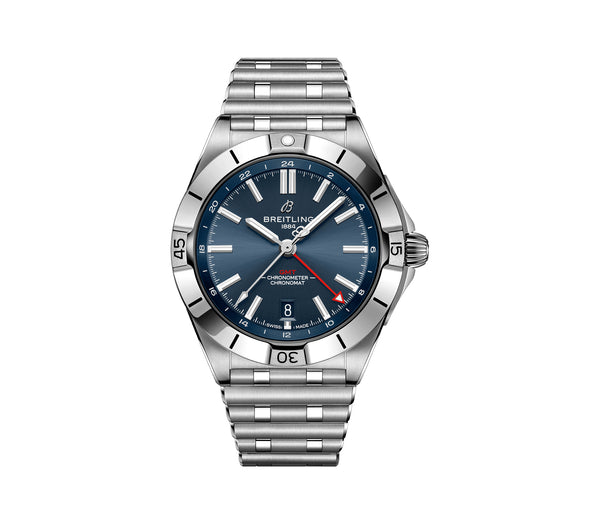 40mm Blue Dial Automatic GMT Stainless Steel Bracelet