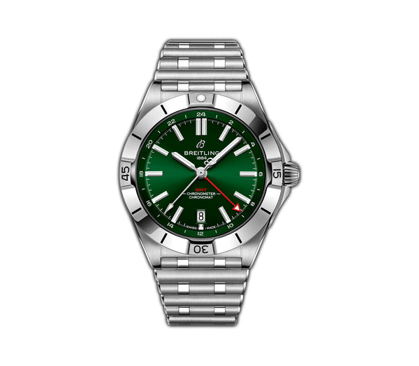 40mm Green Dial Automatic GMT Stainless Steel Bracelet