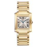 27mm Tank Francaise Medium Golden Sunray Dial 18k YG