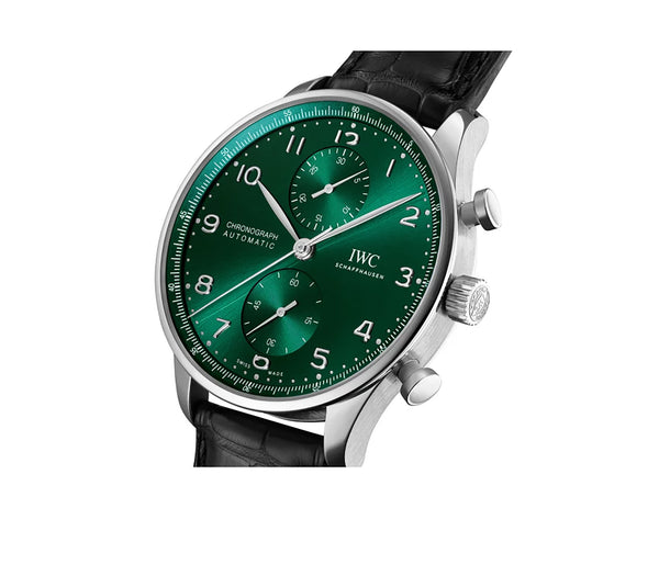 41mm Chronograph Steel Green Dial