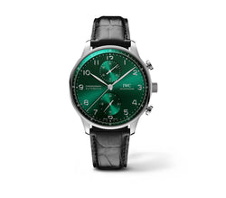 41mm Chronograph Steel Green Dial