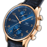 41mm Chronograph 18k Rose Gold Blue Dial