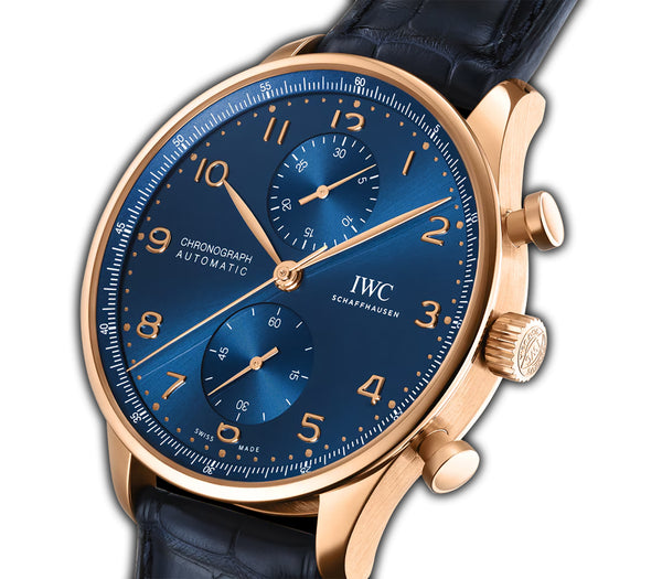 41mm Chronograph 18k Rose Gold Blue Dial