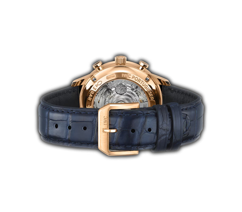 41mm Chronograph 18k Rose Gold Blue Dial