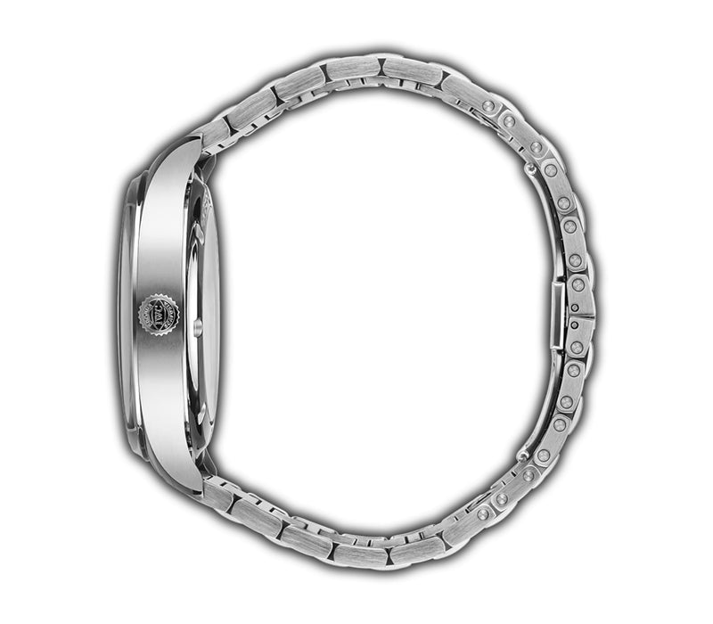 40mm Silver Dial Stainless Steel Bracelet