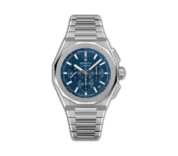 42mm Chronograph Steel Blue Dial