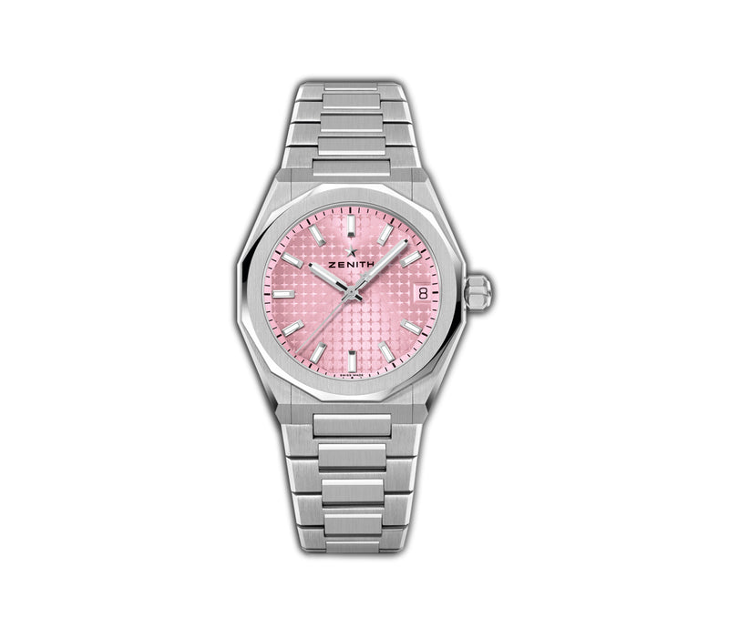 36mm Skyline Stainless Steel Pink Dial