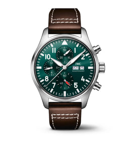 43mm Stainless Steel Green Dial Chronograph