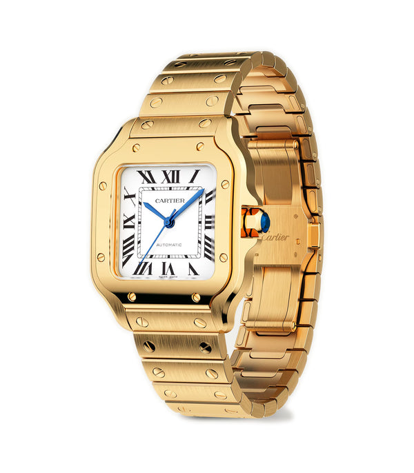 35mm Medium Silver Dial 18K Yellow Gold