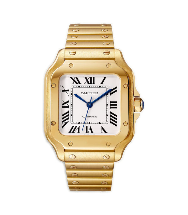 35mm Medium Silver Dial 18K Yellow Gold