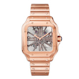 40mm Skeleton Dial 18k RG Bracelet