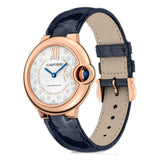 33mm 18k Rose Gold Silver Diamond Dial