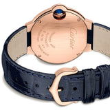 33mm 18k Rose Gold Silver Diamond Dial