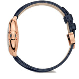 33mm 18k Rose Gold Silver Diamond Dial