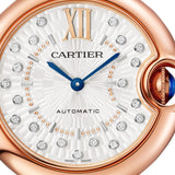 33mm 18k Rose Gold Silver Diamond Dial