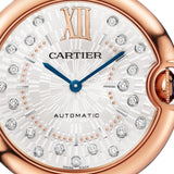 36mm 18k Rose Gold Silver Diamond Dial