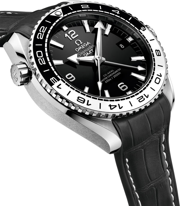 44mm Planet Ocean 600m Steel Black Dial GMT