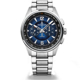 42mm Stainless Steel Blue Dial Chrono
