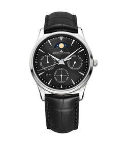 39mm Master Ultra Thin Perpetual Calendar Steel Black Dial