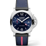 40mm Quaranta BiTempo Luna Rossa Steel Blue Dial