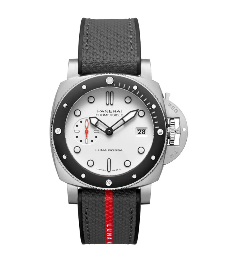 42mm Luna Rossa Steel White Dial