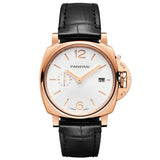 42mm Due Goldtech 18k RG White Dial