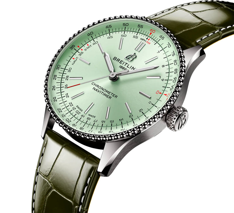 36mm Stainless Steel Green Dial